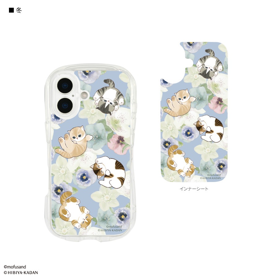 mofusand×日比谷花壇 iPhone17 対応 クリスタルクリアケース | ま行