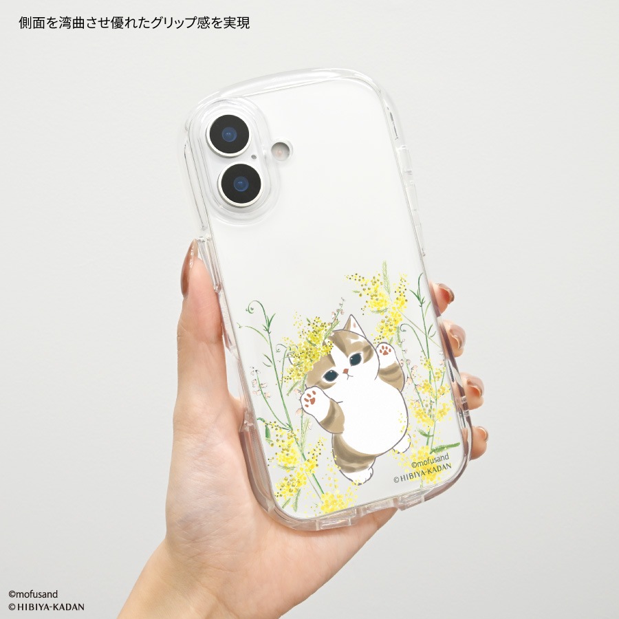 7月下旬発売予定 mofusand×日比谷花壇 iPhone17 対応 クリスタルクリア