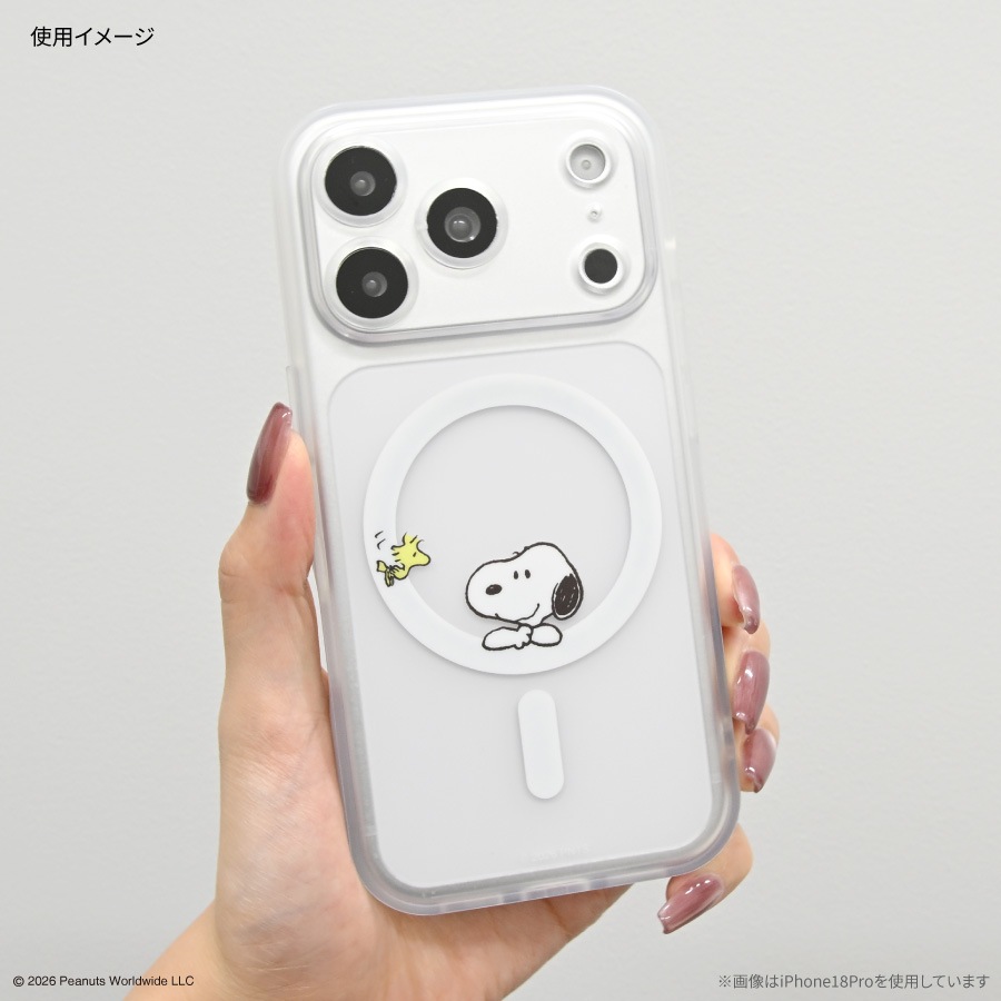ピーナッツ スヌーピー IIIIfit プランプフレーム iPhone18 Pro Max / 17 Pro Max MagSafe 対応 ケース