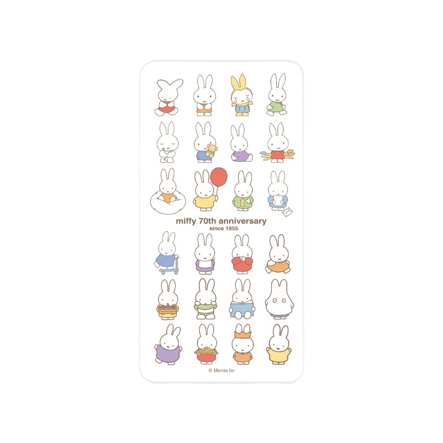 ミッフィー 70th USB / USB Type-C 4000mAh リチウムイオンポリマー充電器 2.1A