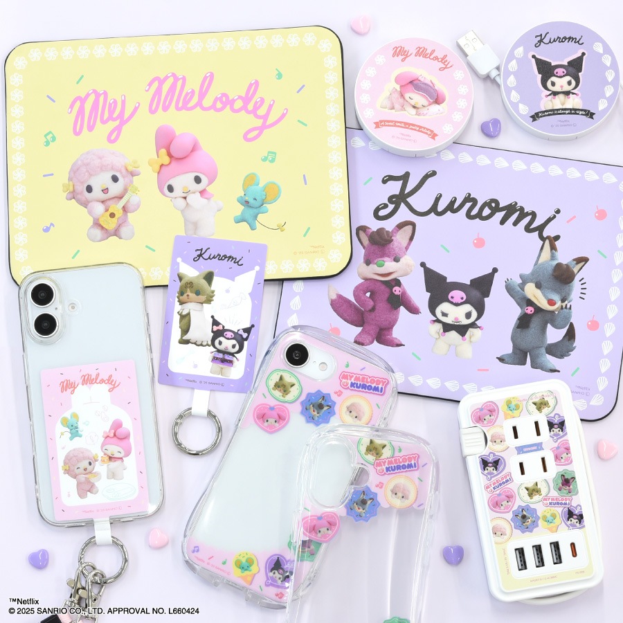 Netflix オリジナルアニメ My Melody & Kuromi USB / USB Type-C 付き ACタップ