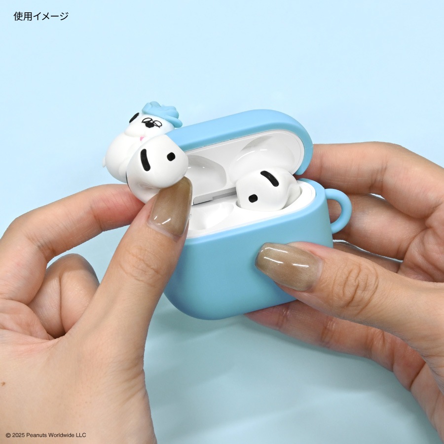 ピーナッツ スヌーピー AirPods 4 対応 シリコンケース