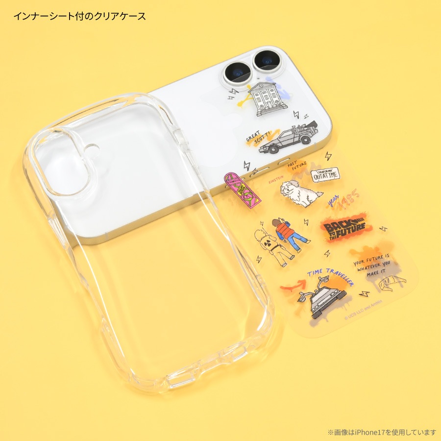 BACK TO THE FUTURE iPhone17 Pro 対応 クリスタルクリアケース