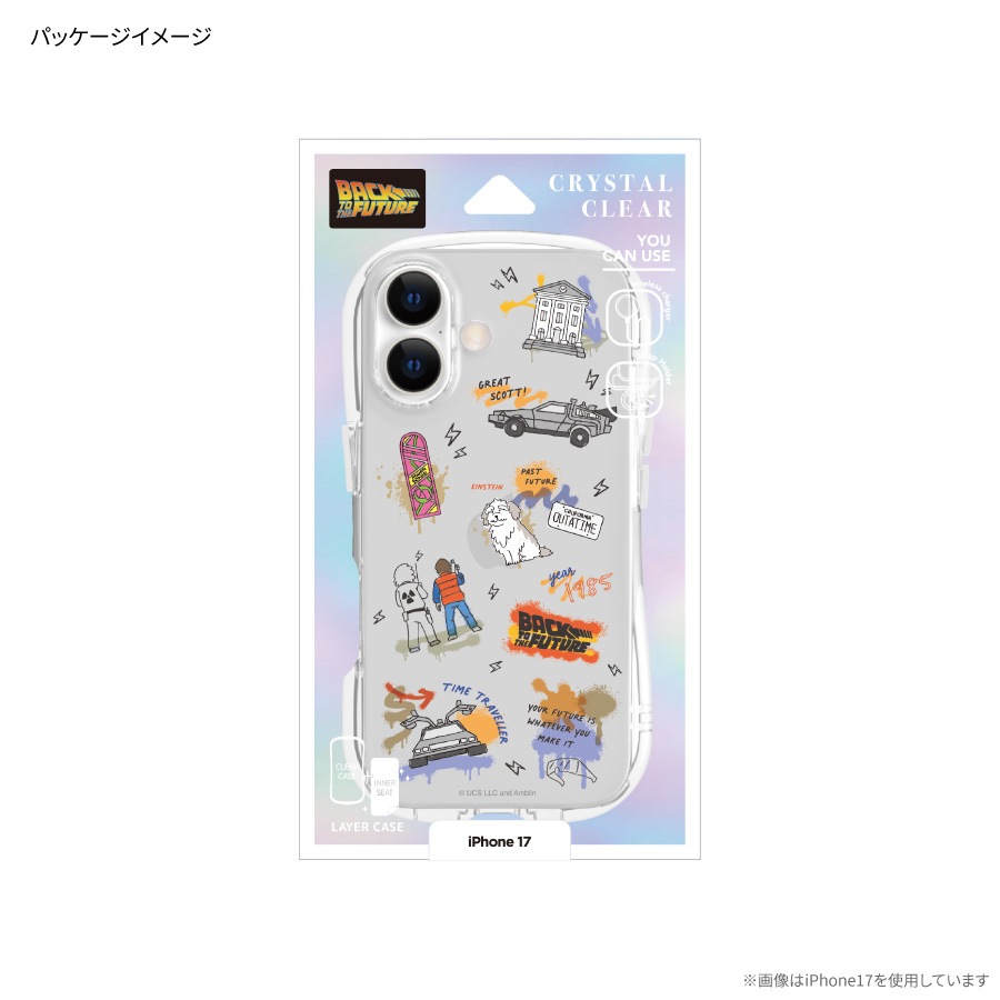 BACK TO THE FUTURE iPhone17 Pro 対応 クリスタルクリアケース