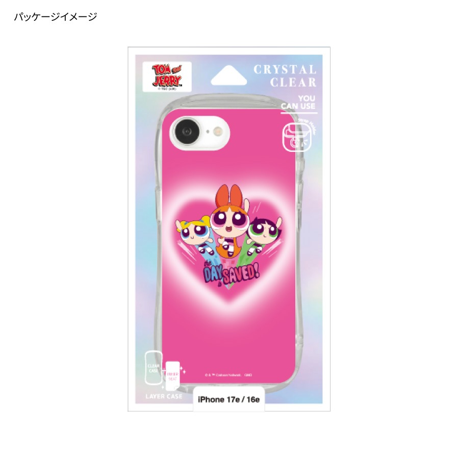 パワーパフ ガールズ iPhone17e / 16e 対応 クリスタルクリアケース