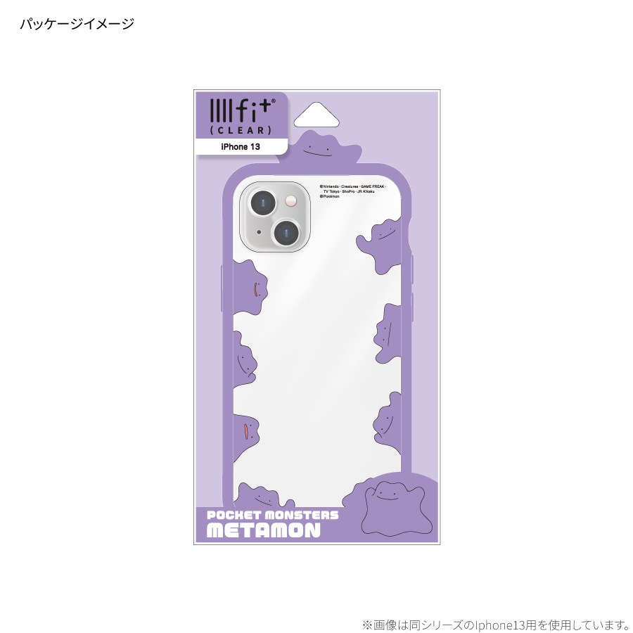 ポケットモンスター　フレーム IIIIfit Clear iPhone13 Pro 対応ケース