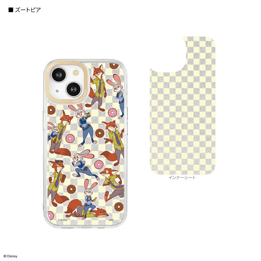 ディズニーキャラクター、ピクサーキャラクター ／ Camera Frame iPhone 15 / 14 / 13 対応 ケース