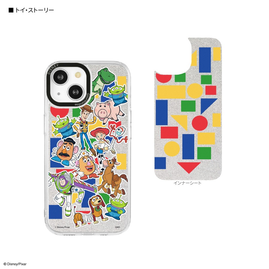 ディズニーキャラクター、ピクサーキャラクター ／ Camera Frame iPhone 15 / 14 / 13 対応 ケース