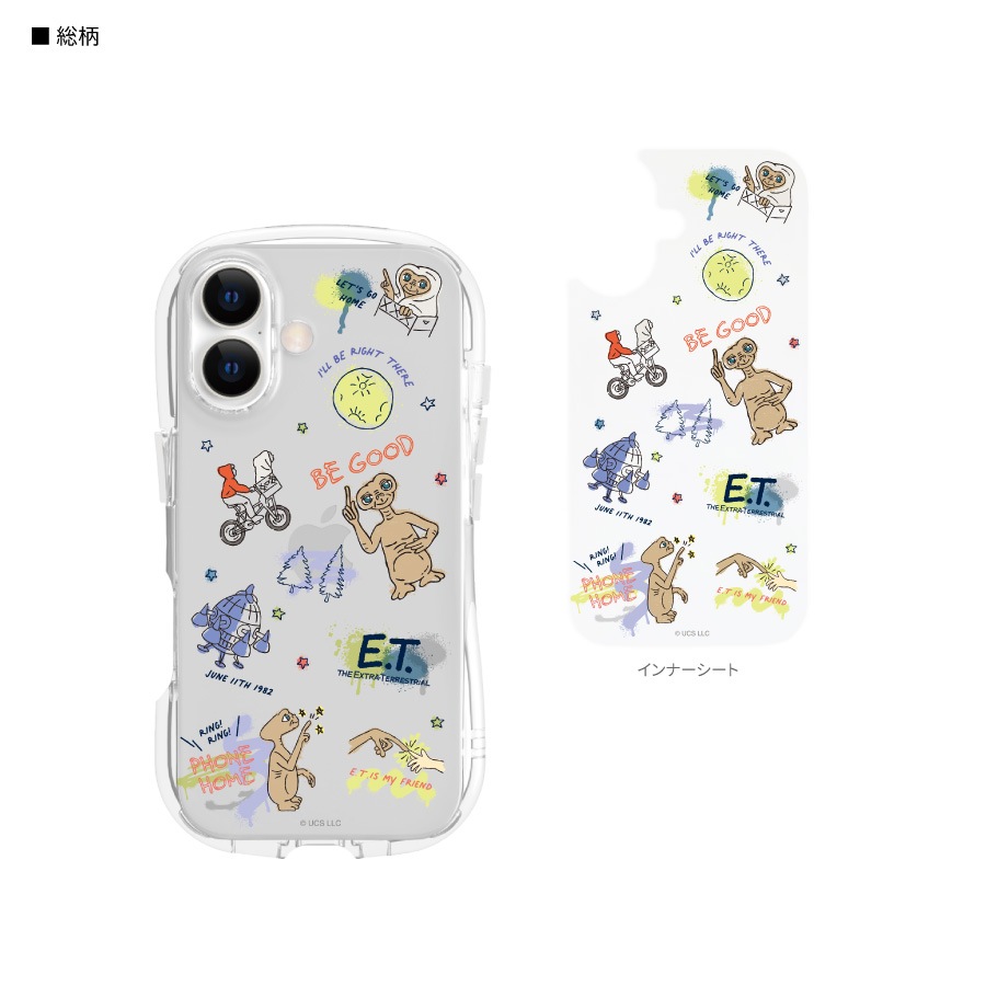 E.T. iPhone17 対応 クリスタルクリアケース
