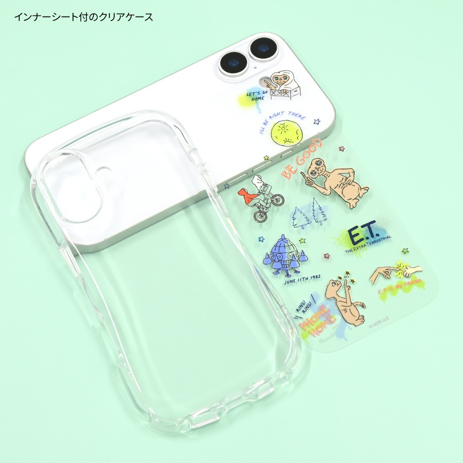 E.T. iPhone17 対応 クリスタルクリアケース