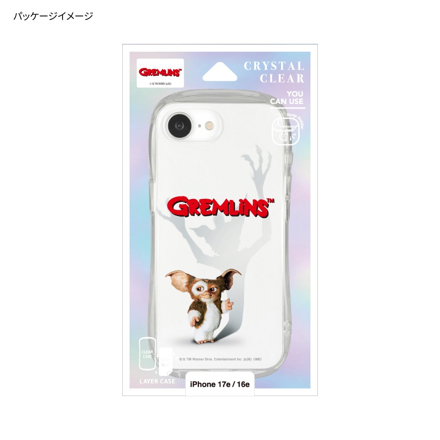 グレムリン iPhone17e / 16e 対応 クリスタルクリアケース