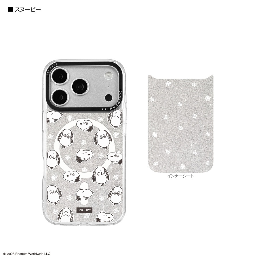 ピーナッツ スヌーピー Camera Frame iPhone18 Pro / 17 Pro MagSafe 対応 ケース