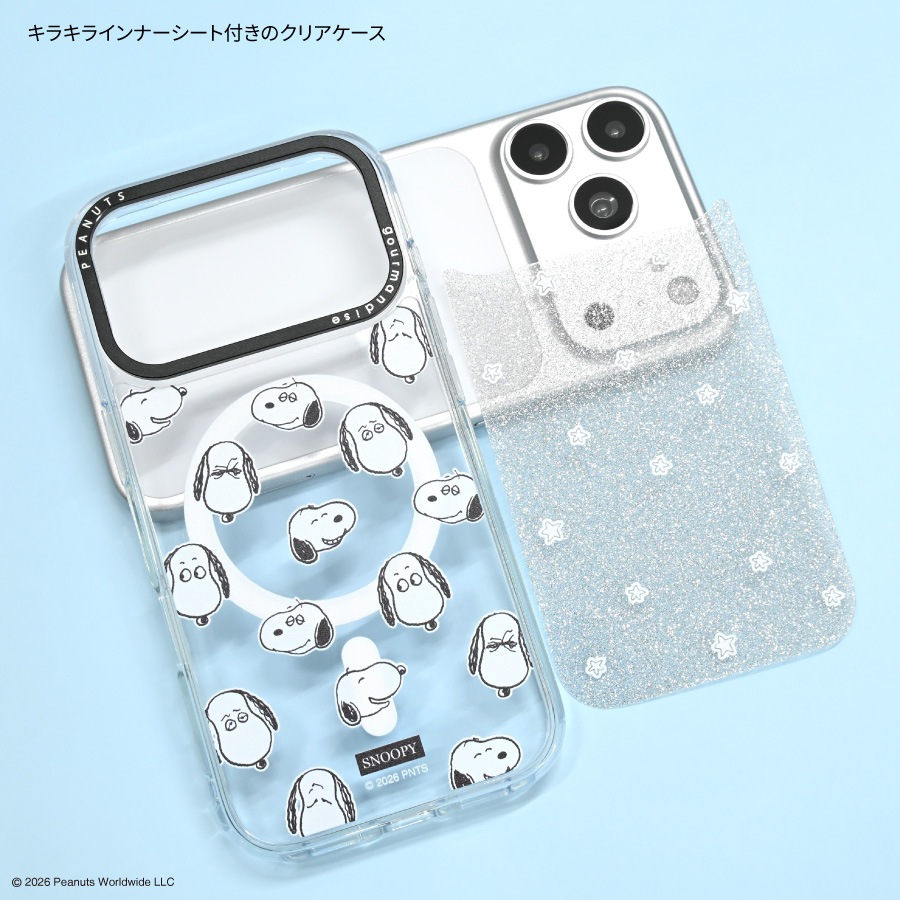 ピーナッツ スヌーピー Camera Frame iPhone18 Pro / 17 Pro MagSafe 対応 ケース
