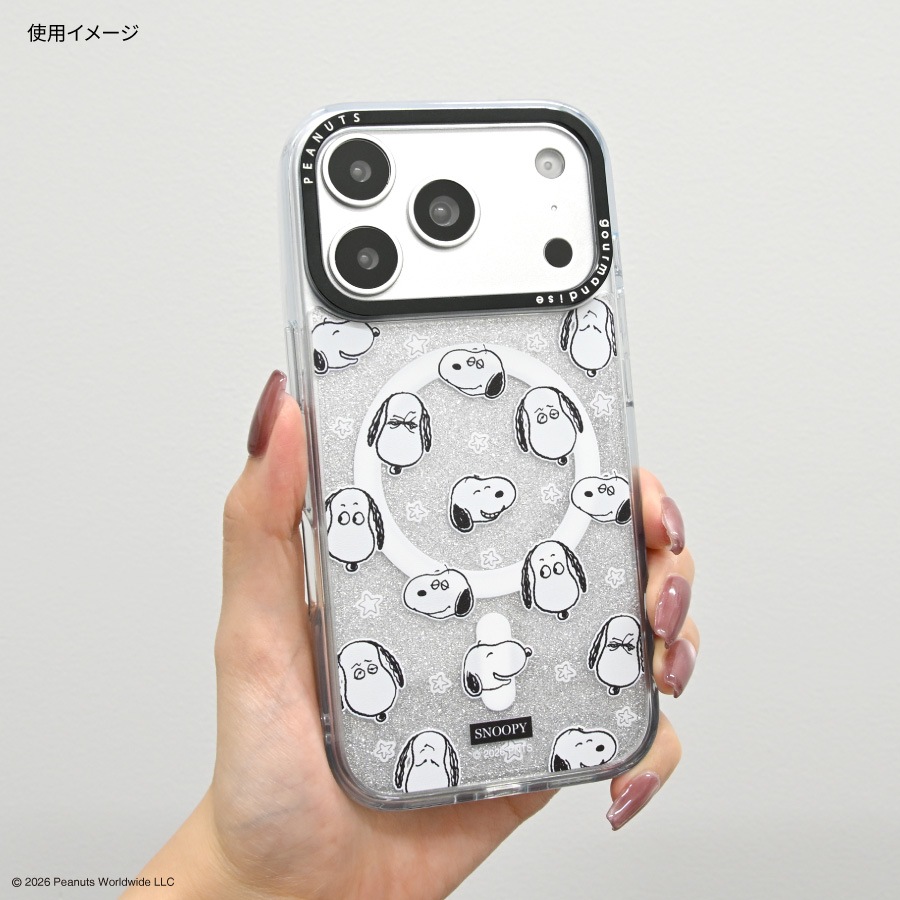 ピーナッツ スヌーピー Camera Frame iPhone18 Pro / 17 Pro MagSafe 対応 ケース