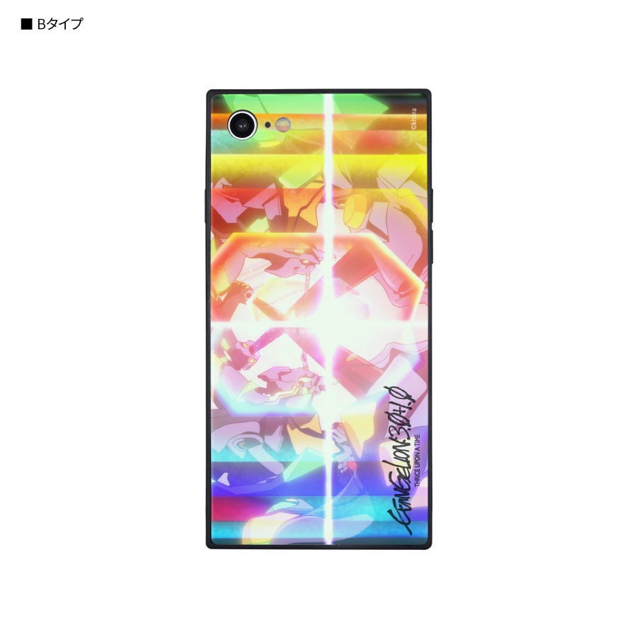 エヴァンゲリオン　iPhoneSE(第2世代)/8/7対応 スクエアガラスケース