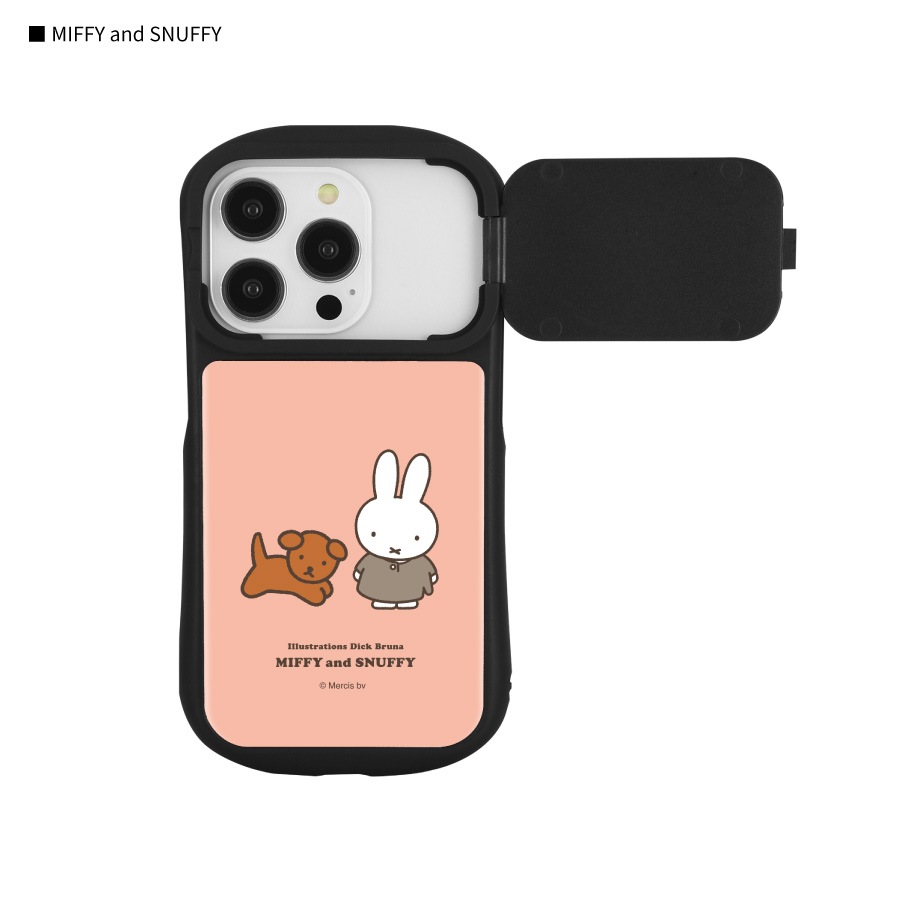 ミッフィー MIFFY and SNUFFY iPhone14 / 14 Pro / 13 / 13 Pro / 12 / 12 Pro 対応 ハイブリッドガラスケース