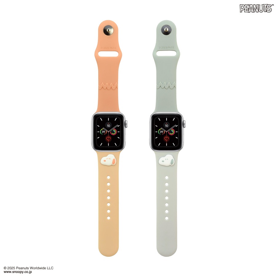 ピーナッツ スヌーピー Apple Watch 42 / 41 / 40 / 38mm 対応 シリコンバンド