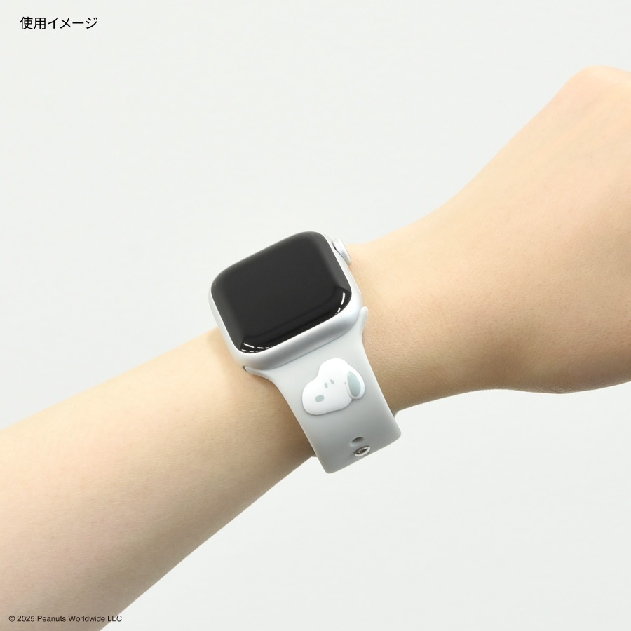 ピーナッツ スヌーピー Apple Watch 42 / 41 / 40 / 38mm 対応 シリコンバンド
