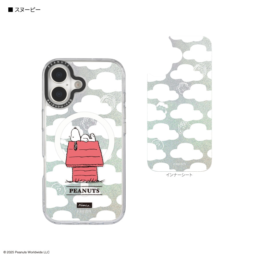 ピーナッツ スヌーピー Camera Frame iPhone17 MagSafe 対応 ケース
