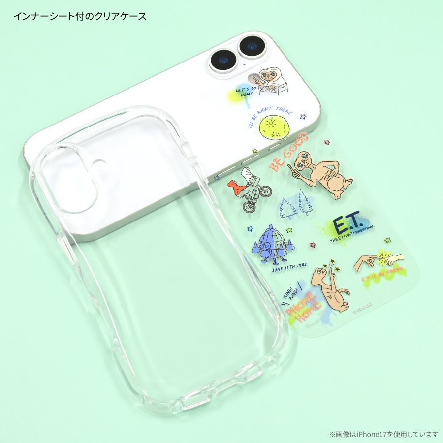 E.T. iPhone17 Pro 対応 クリスタルクリアケース