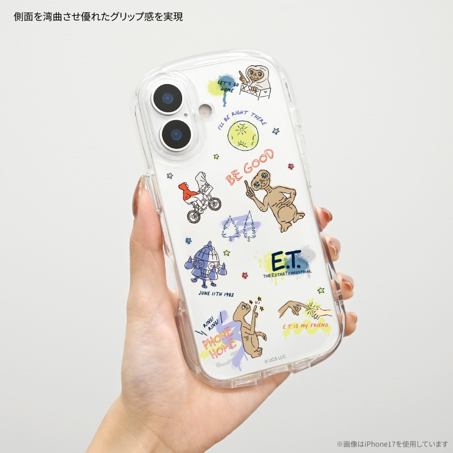 E.T. iPhone17 Pro 対応 クリスタルクリアケース
