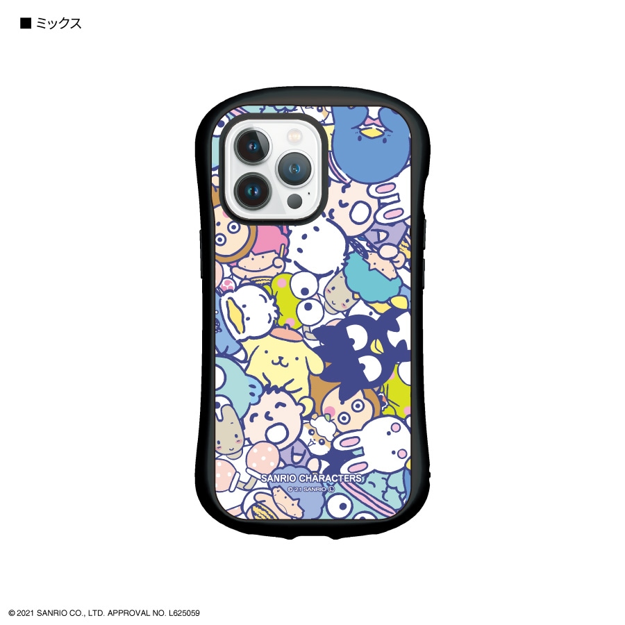 サンリオキャラクターズ　iPhone13 Pro対応 ハイブリッドガラスケース