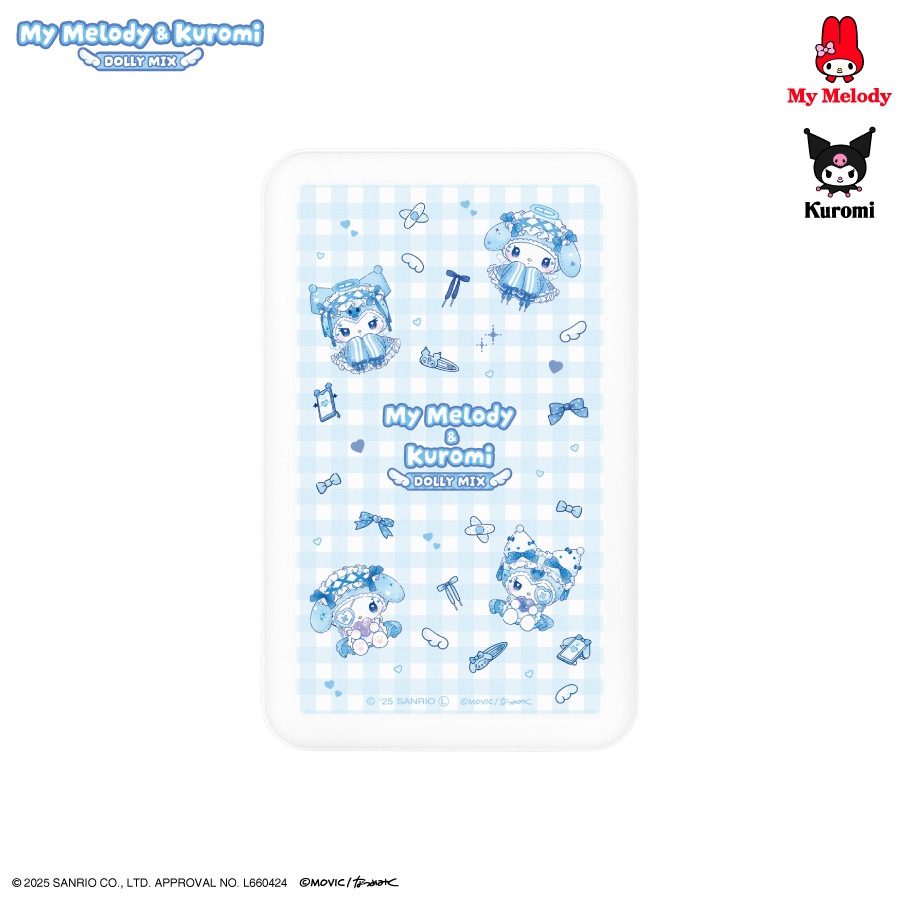 マイメロディ＆クロミ Dolly Mix MagSafe対応 ワイヤレスリチウム充電器 5000mAh