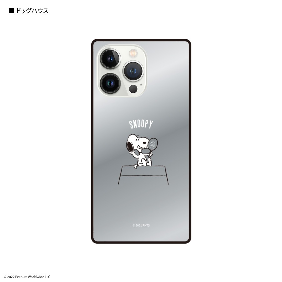 ピーナッツ　iPhone13 Pro対応 スクエアミラーケース