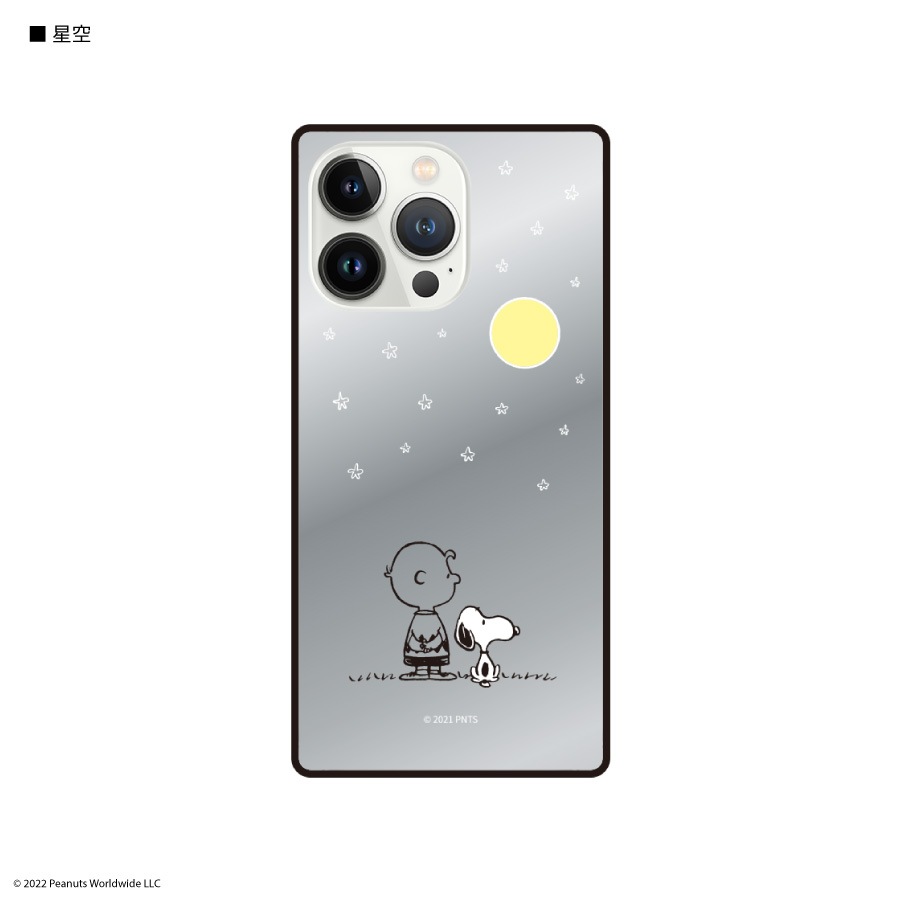 ピーナッツ　iPhone13 Pro対応 スクエアミラーケース