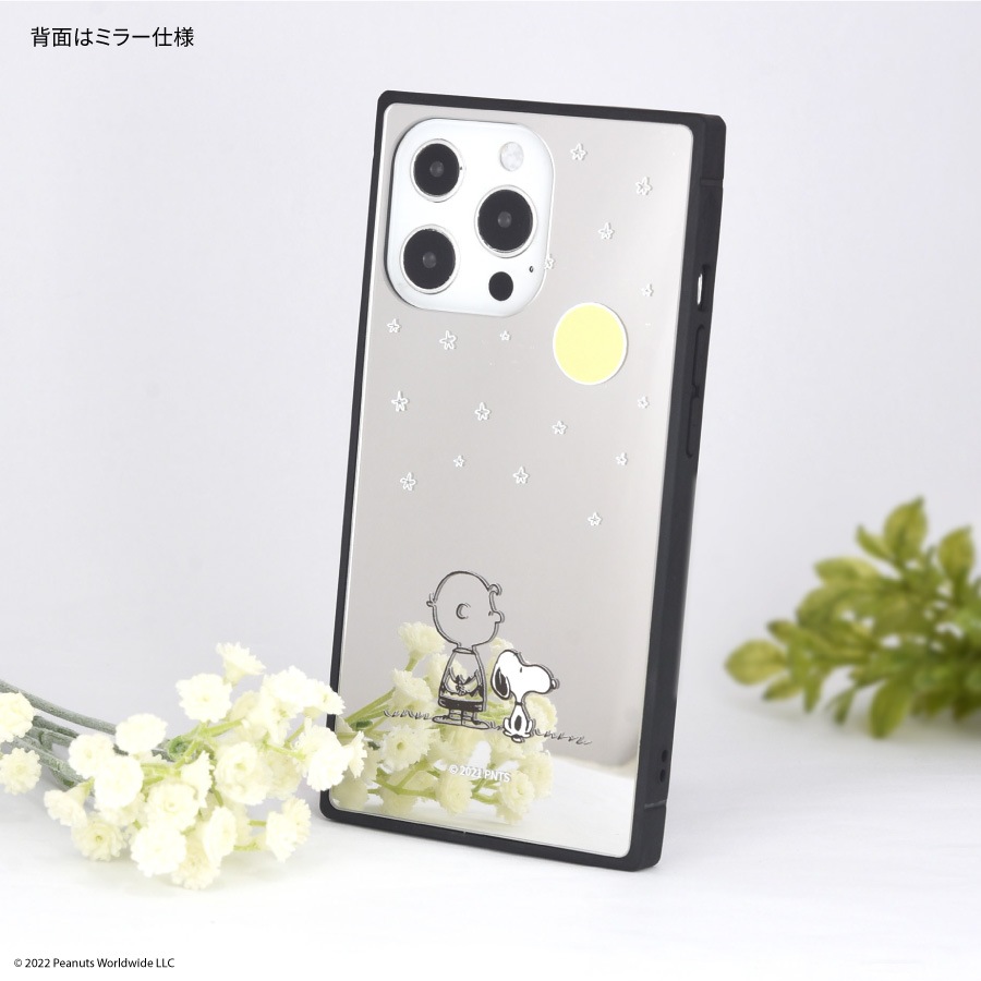 ピーナッツ　iPhone13 Pro対応 スクエアミラーケース