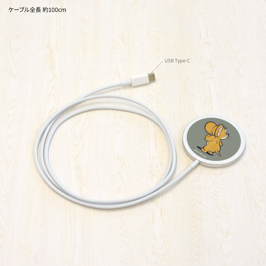 トムとジェリー MagSafe 対応 ワイヤレスチャージャー