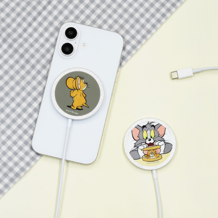 トムとジェリー MagSafe 対応 ワイヤレスチャージャー