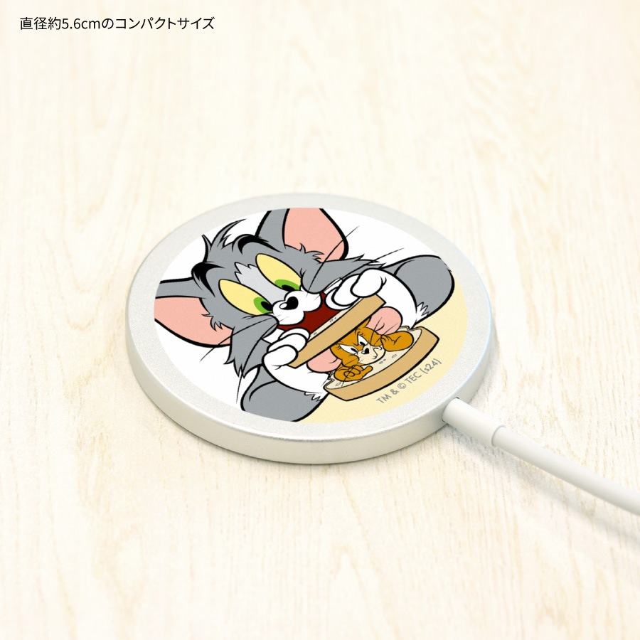 トムとジェリー MagSafe 対応 ワイヤレスチャージャー
