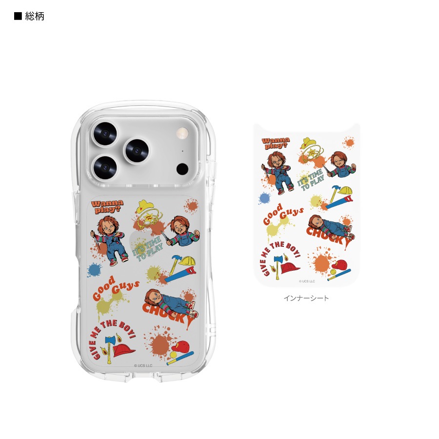 CHUCKY iPhone17 Pro 対応 クリスタルクリアケース