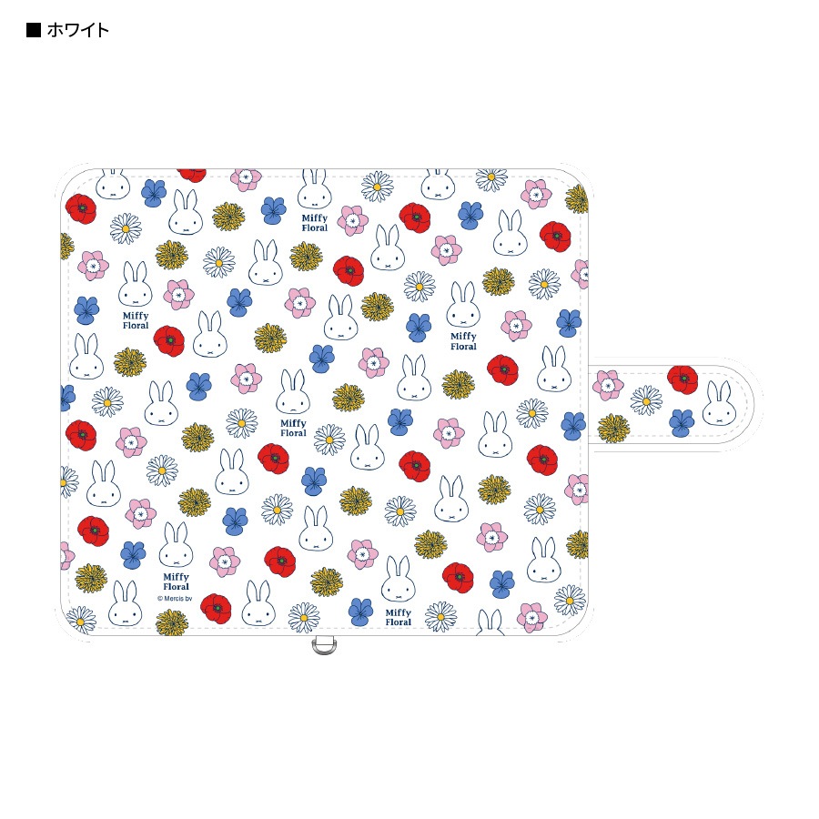 ミッフィー Miffy Floral　マルチフリップカバー(M+)