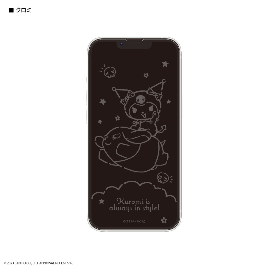サンリオキャラクターズ iPhone14 / 13 / 13 Pro 対応 ガラススクリーンプロテクター