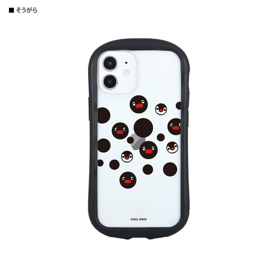 ピングー iPhone12 mini対応 ハイブリッドクリアケース
