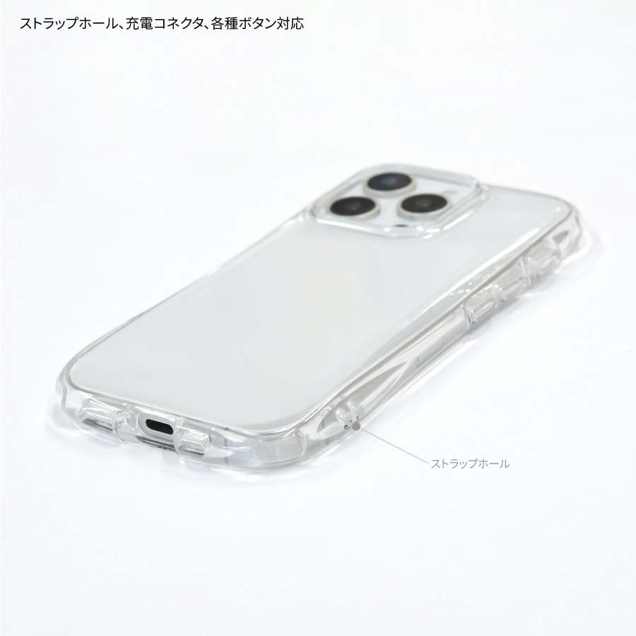 リラックマ iPhone16 Pro 対応 クリスタルクリアケース | や行、ら行