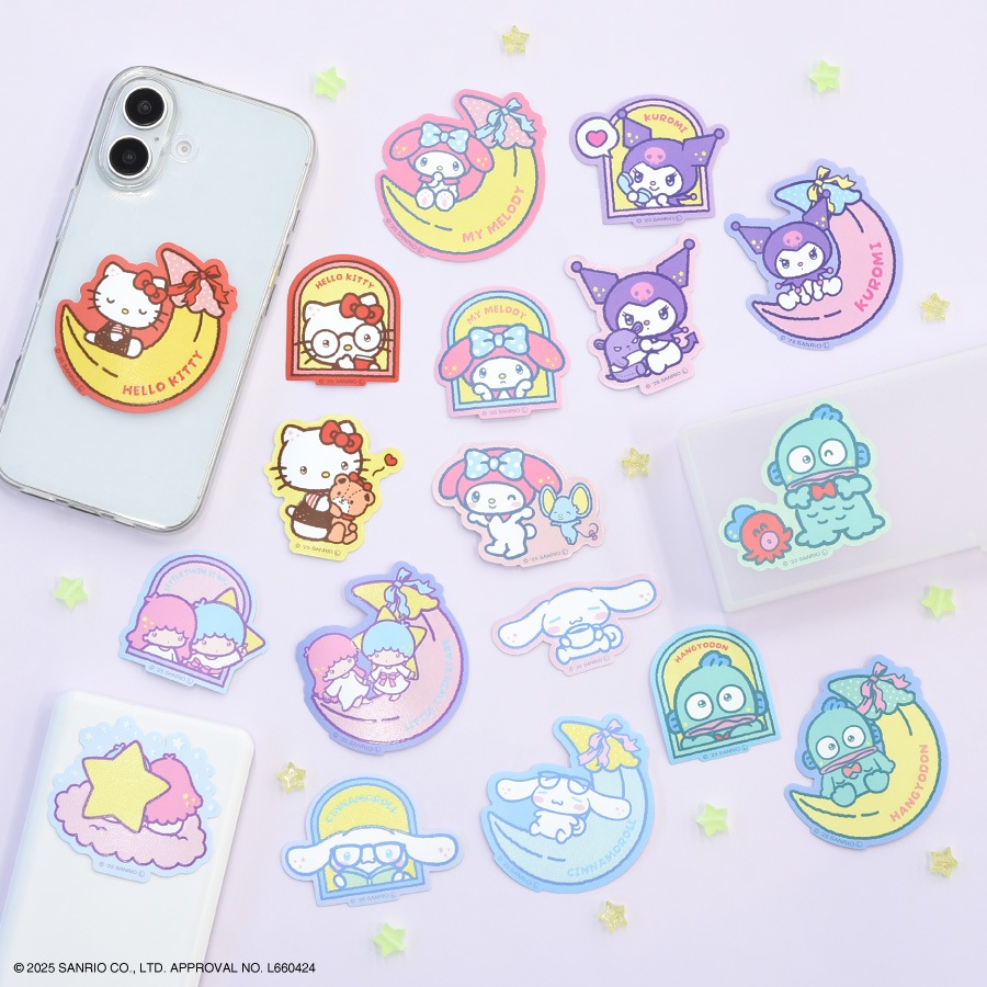 サンリオキャラクターズ 蓄光モバイルステッカー