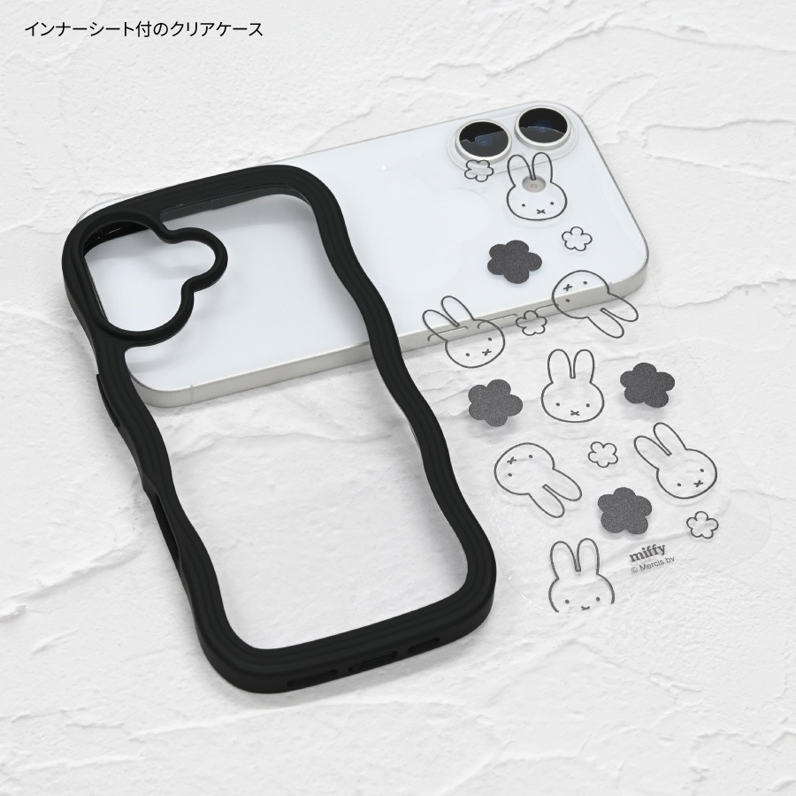 ミッフィー iPhone17 対応 うねうねフレームケース