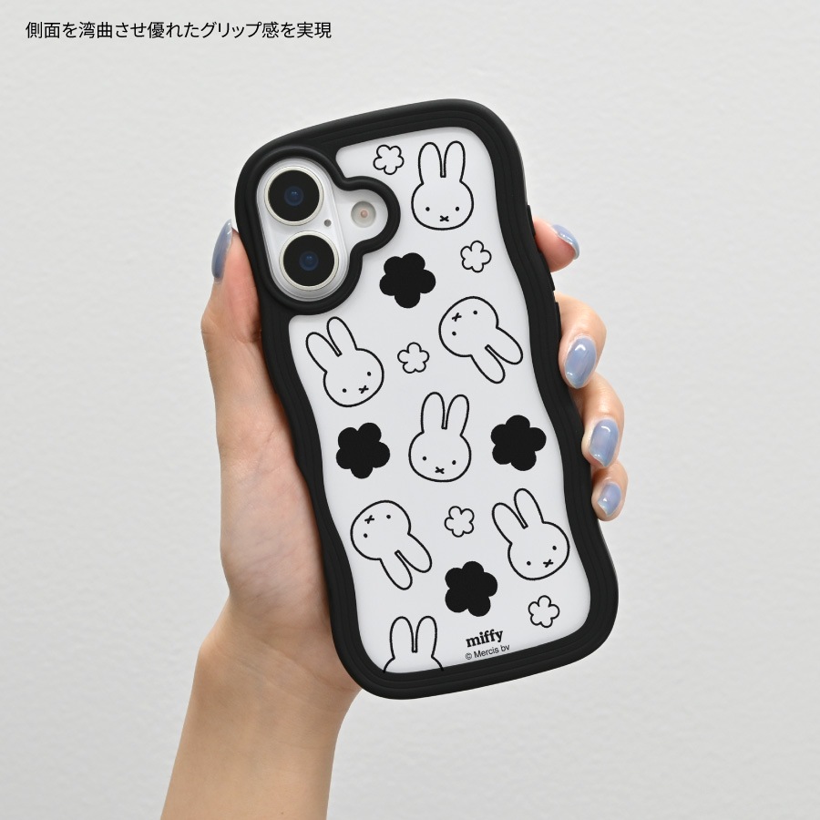 ミッフィー iPhone17 対応 うねうねフレームケース