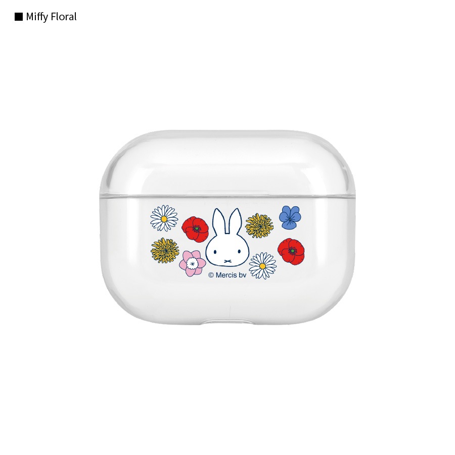 ミッフィー Miffy Floral　AirPods Pro クリアケース