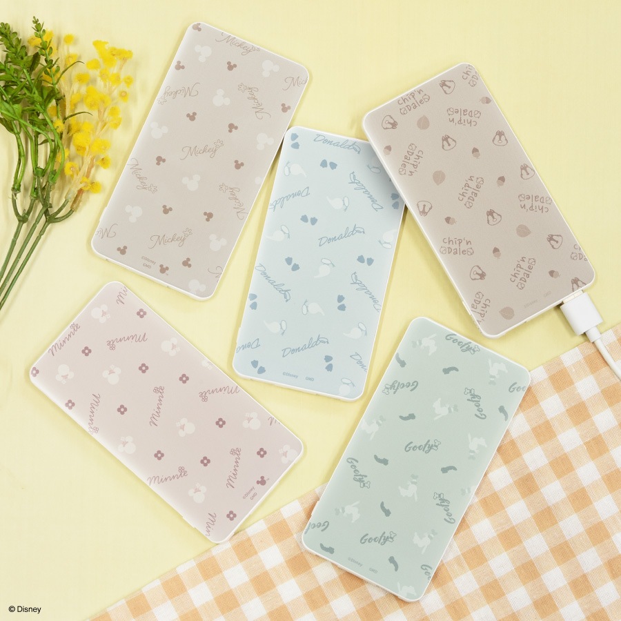 ディズニーキャラクター、ピクサーキャラクター ／ USB / USB Type-C 4000mAh リチウムイオンポリマー 充電器 2.1A