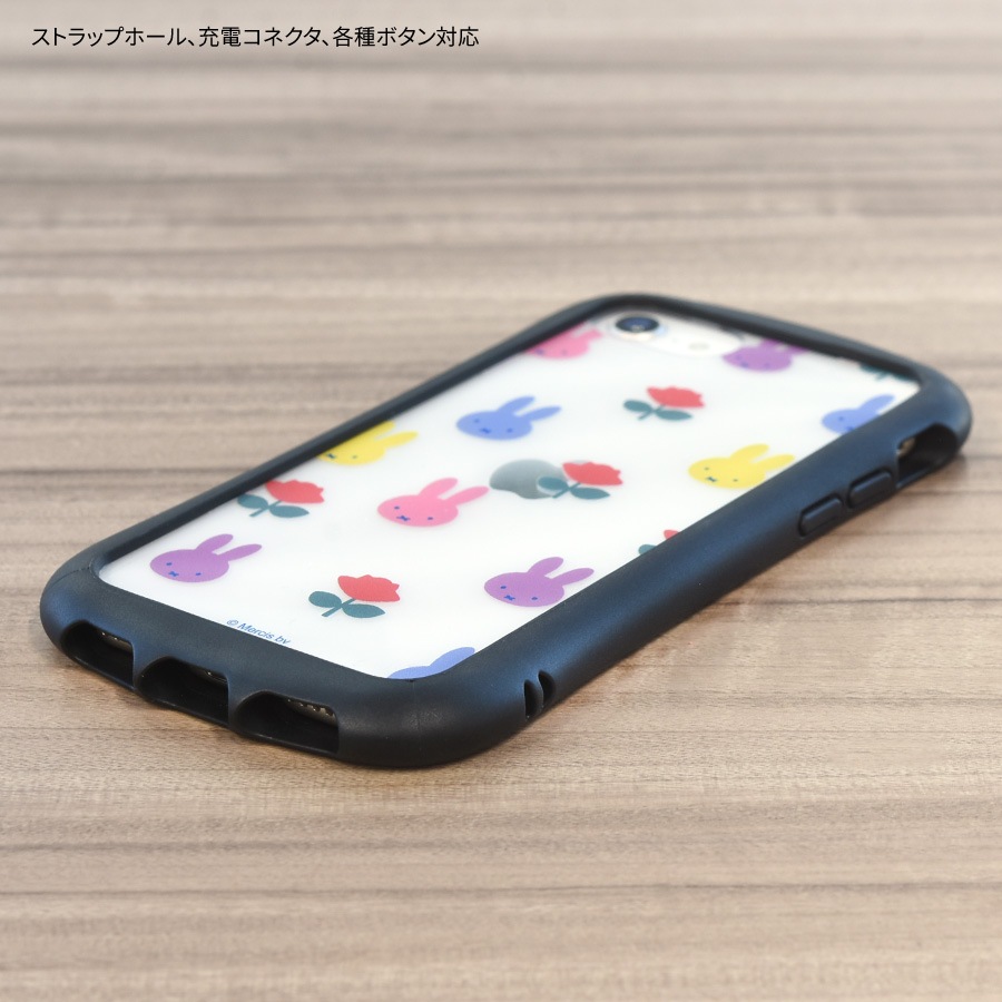 ミッフィー MIFFY and ROSE iPhoneSE (第3世代/第2世代) / 8 / 7 / 6s / 6 対応 ハイブリッドクリアケース