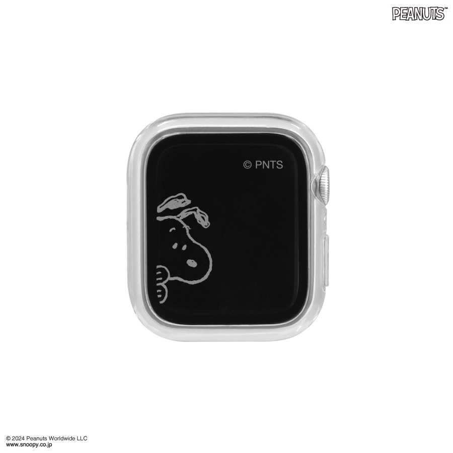 ピーナッツ スヌーピー Apple Watch 40mm 対応 ガラスプロテクターケース