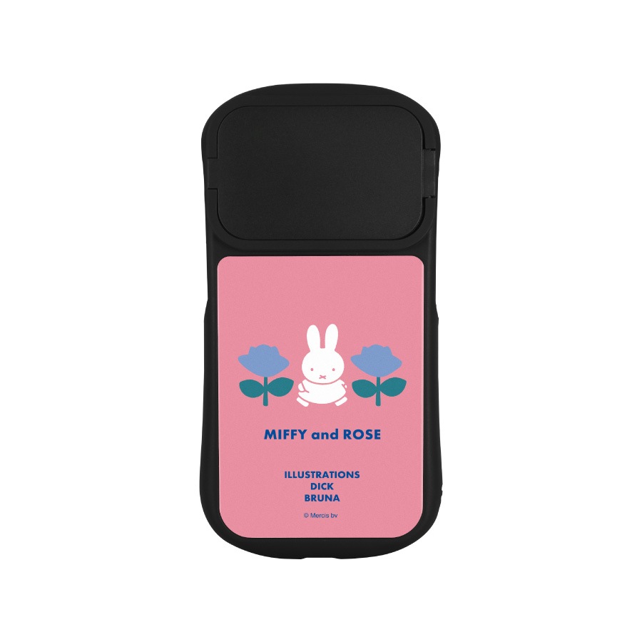 ミッフィー MIFFY and ROSE iPhone15 / 15 Pro / 14 / 14 Pro / 13 / 13 Pro / 12 / 12Pro 対応 ハイブリッドガラスケース