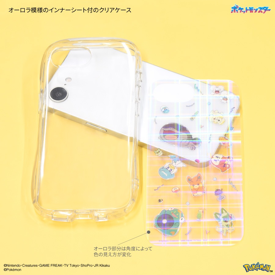 ポケットモンスター iPhone16e 対応 クリスタルクリアケース