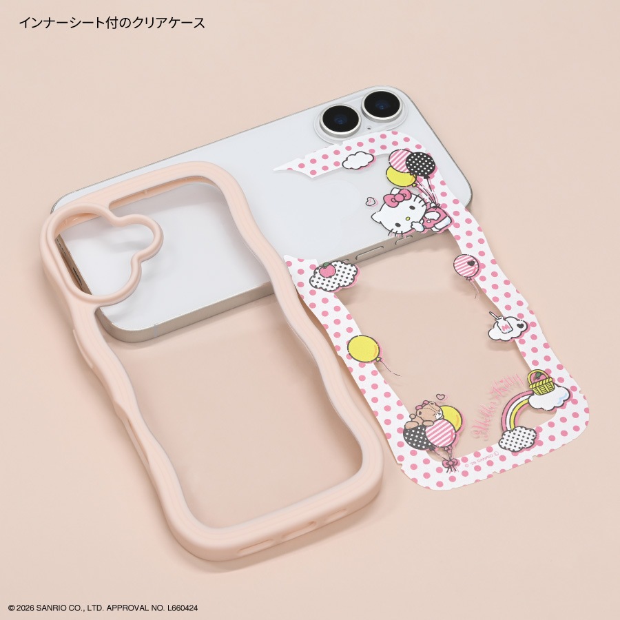 サンリオキャラクターズ iPhone17 対応 うねうねフレームケース