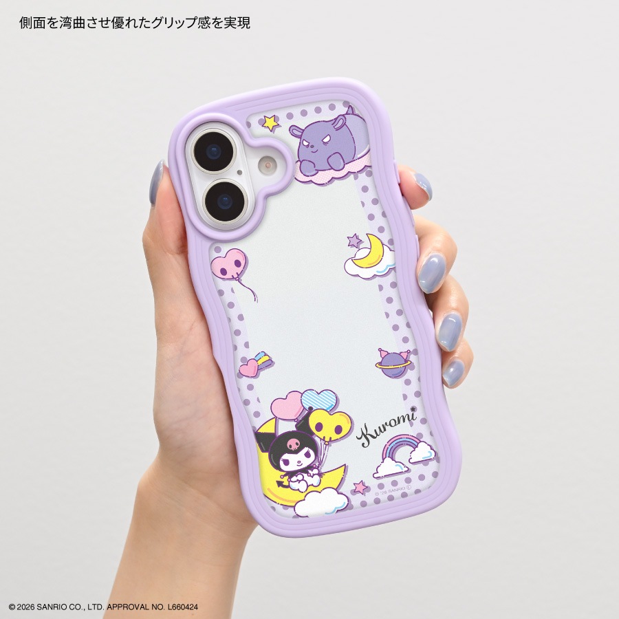 サンリオキャラクターズ iPhone17 対応 うねうねフレームケース