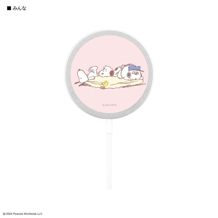 ピーナッツ スヌーピー MagSafe 対応 ワイヤレスチャージャー